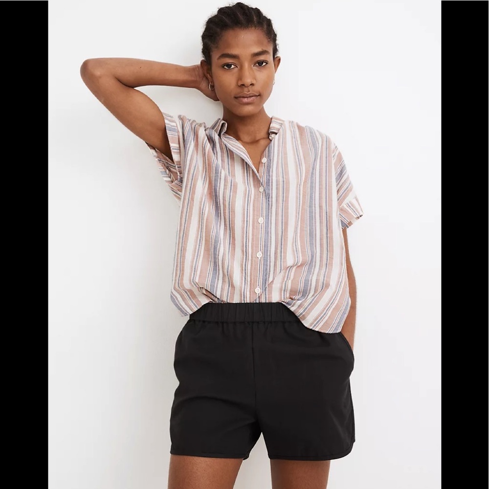 Madewell black pull on short new with tags XS